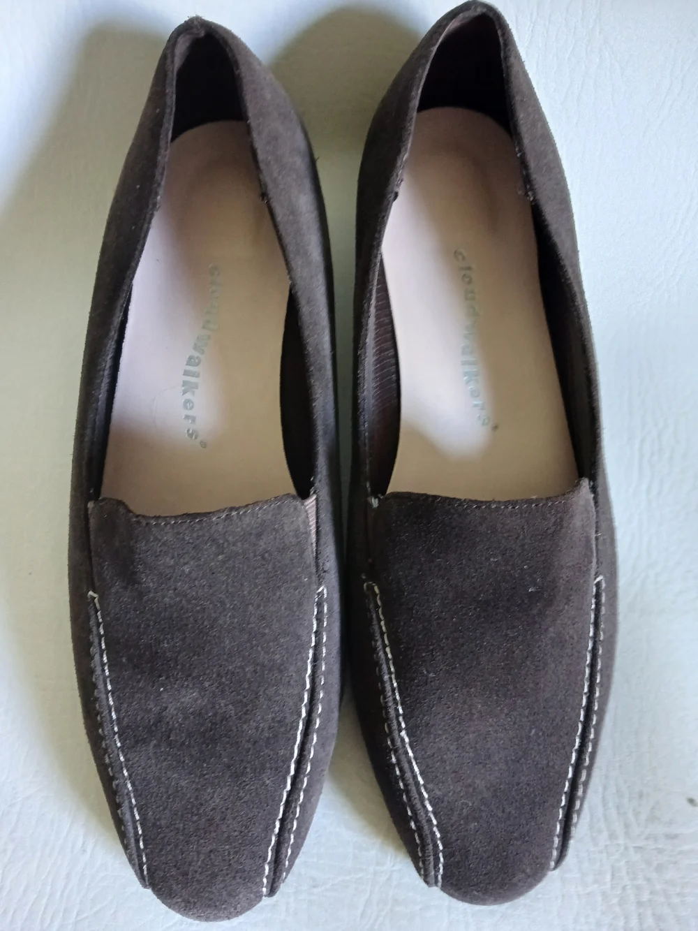cloudwalkers Women’s Suede Loafers in Dark Brown Sz8.5W